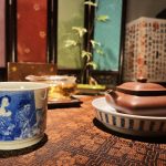 文卿草堂 骷髅欢戏 喝茶图